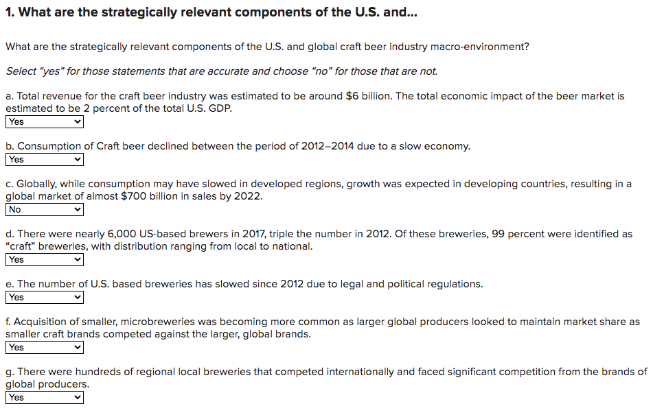 Are these Correct? 1. What are the strategically