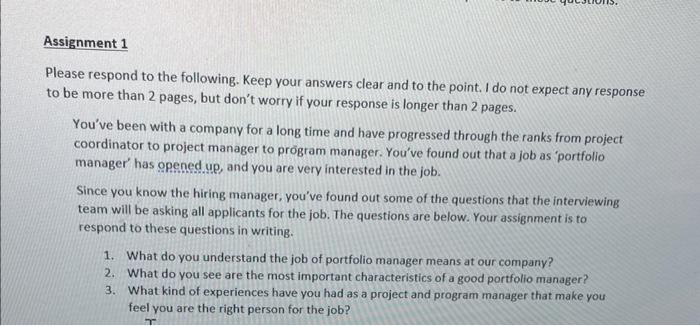 please answer this from a project manager