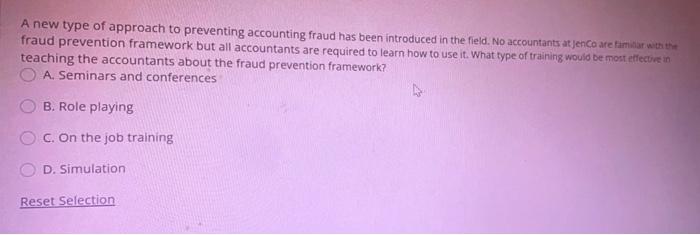 A new type of approach to preventing accounting