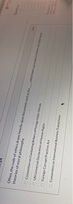 Often, the code of ethics draws heavily upon