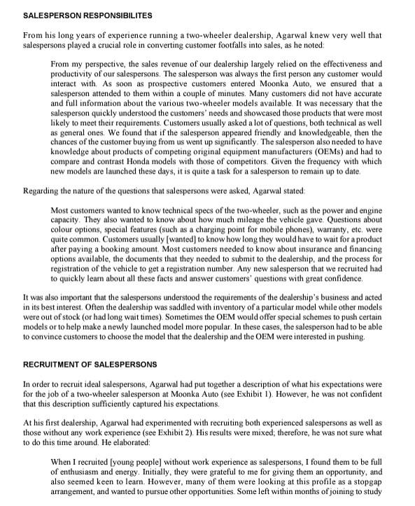 Please read the case study and answer the