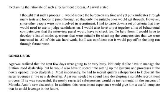 Please read the case study and answer the