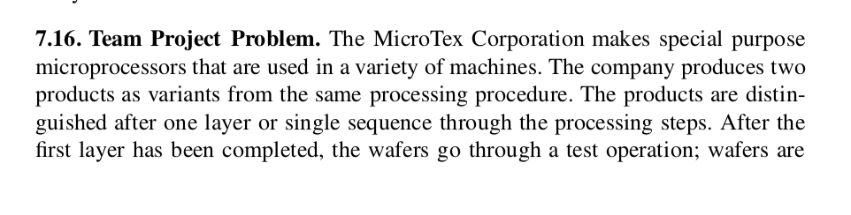 7.16. Team Project Problem. The MicroTex