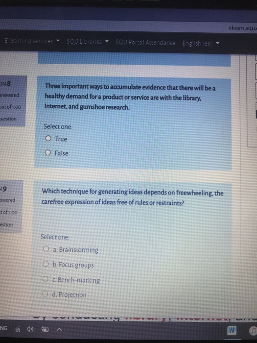 eleam.sque Elearning services SQU Libraries SQU