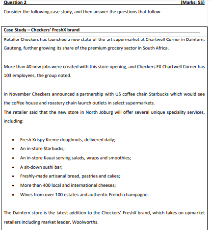 Consider the following case study, and then