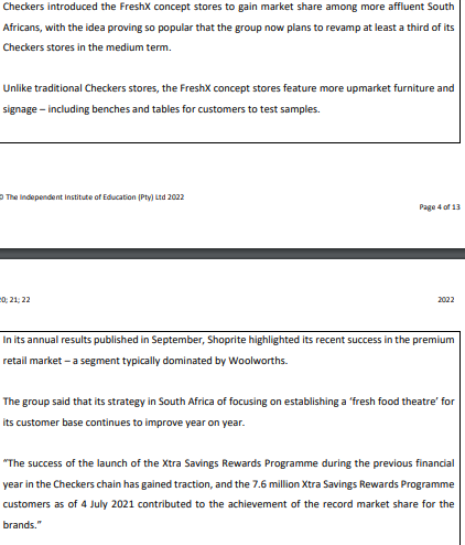 Consider the following case study, and then