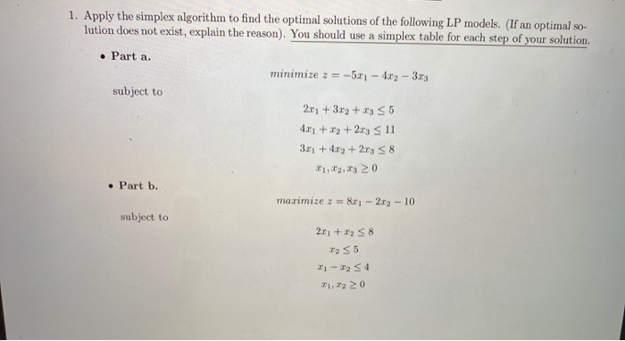 please solve ONLY PART B, thank you :) 1. Apply