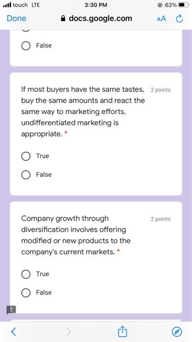 ..ll touch LTE @ 63% 3:31 PM .docs.google.com