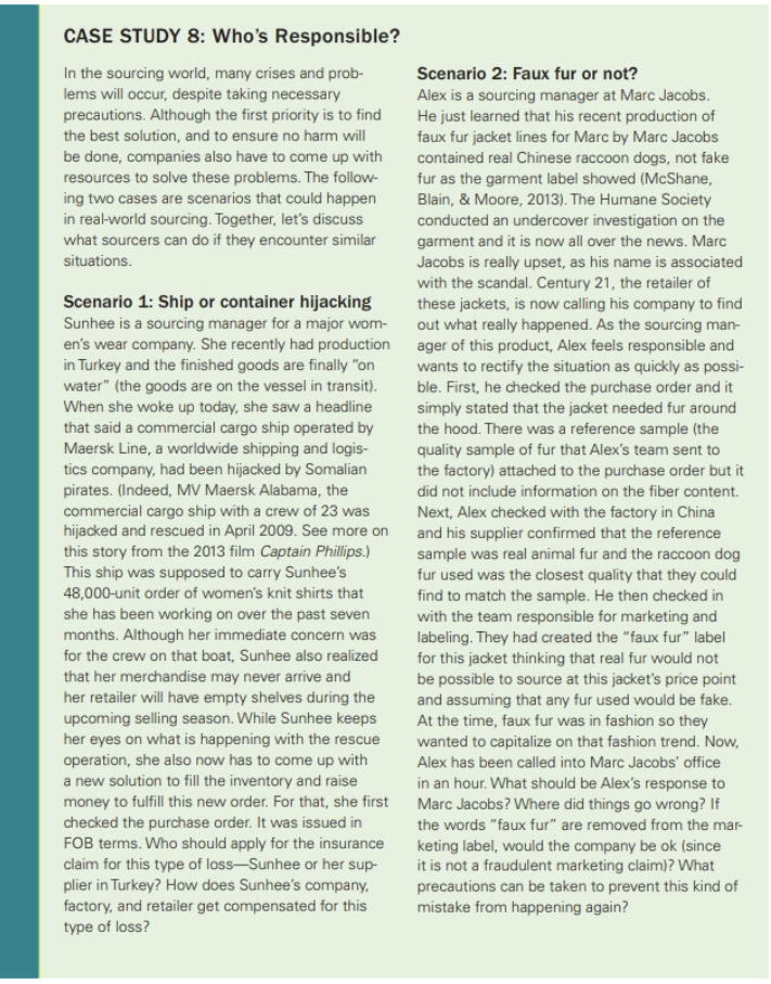 Please complete the asked questions in this Case