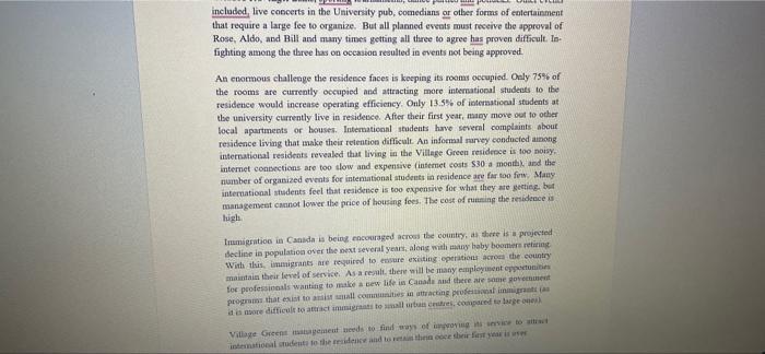 Write a memo with Introduction, recommendation,