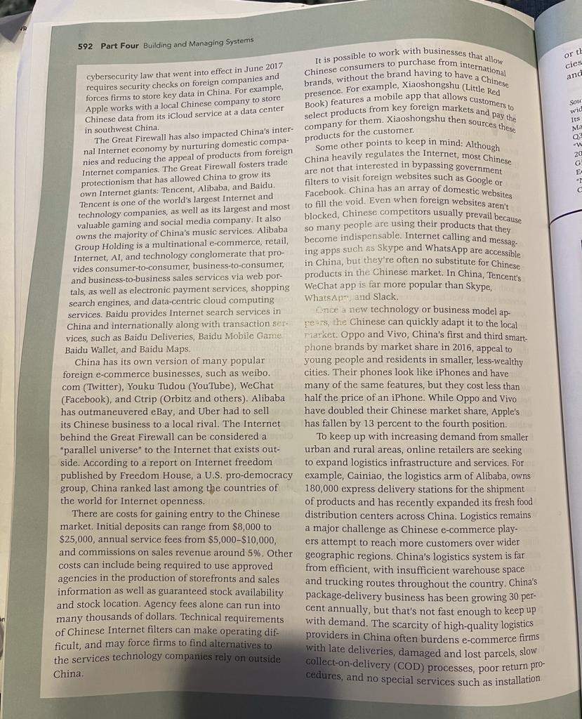 Respond to the Case Study quetions. Please read