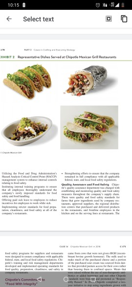 case study: Chipotle maxican grill in 2016.