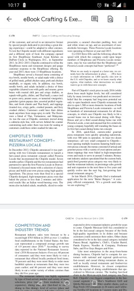 case study: Chipotle maxican grill in 2016.