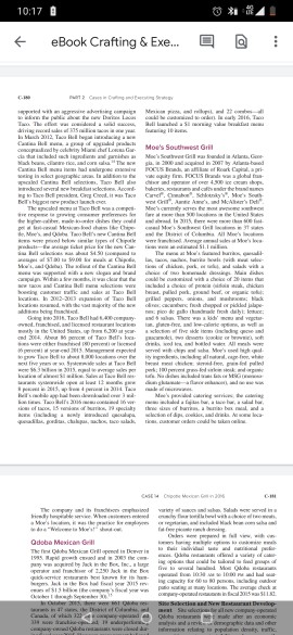 case study: Chipotle maxican grill in 2016.