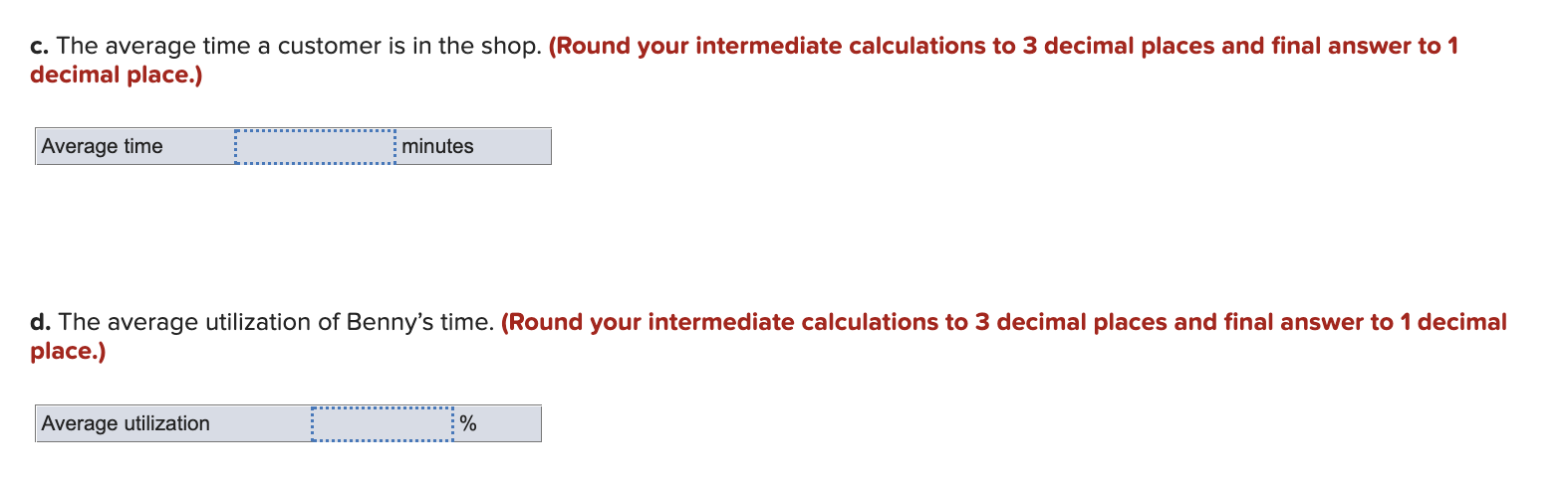 Benny the Barber owns a one-chair shop. At barber