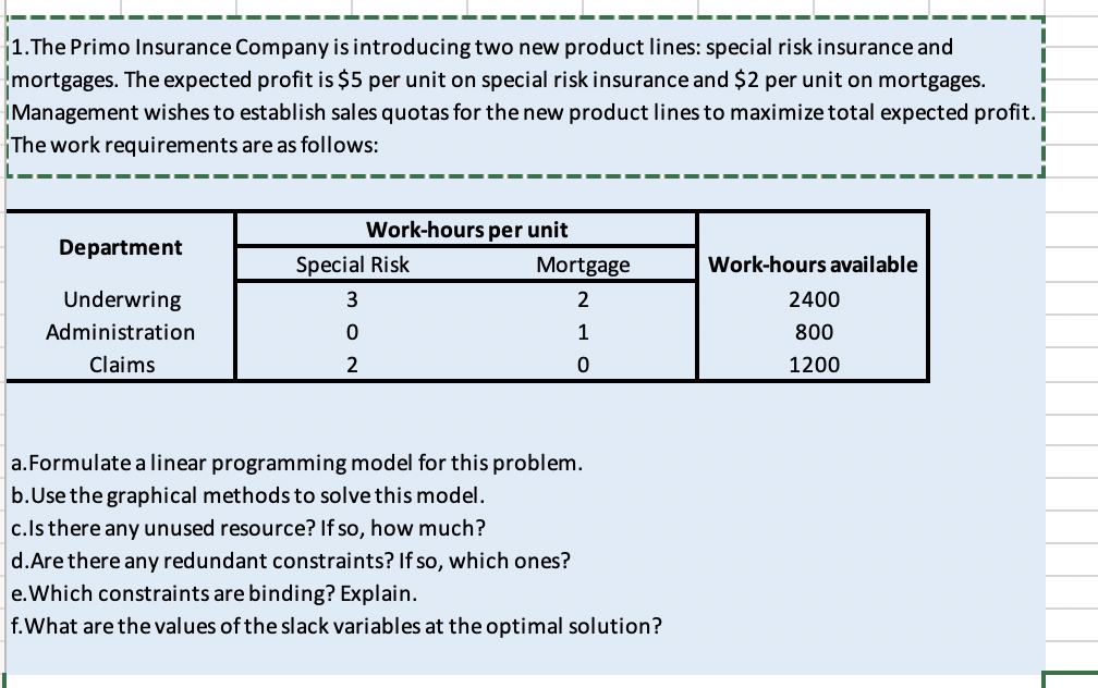 Need help with c,d, and e. Thank you!! 1.The