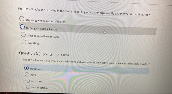 The TPP will make the first step in the phase