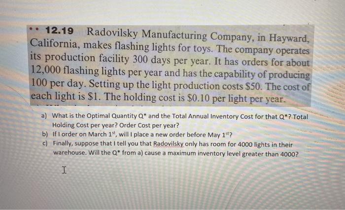 Problem #3 (20 points) This is problem 12.19 in