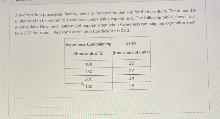 A hydrocarbon processing factory needs to