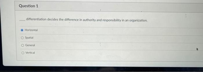 Question 3 A business environment that is highly