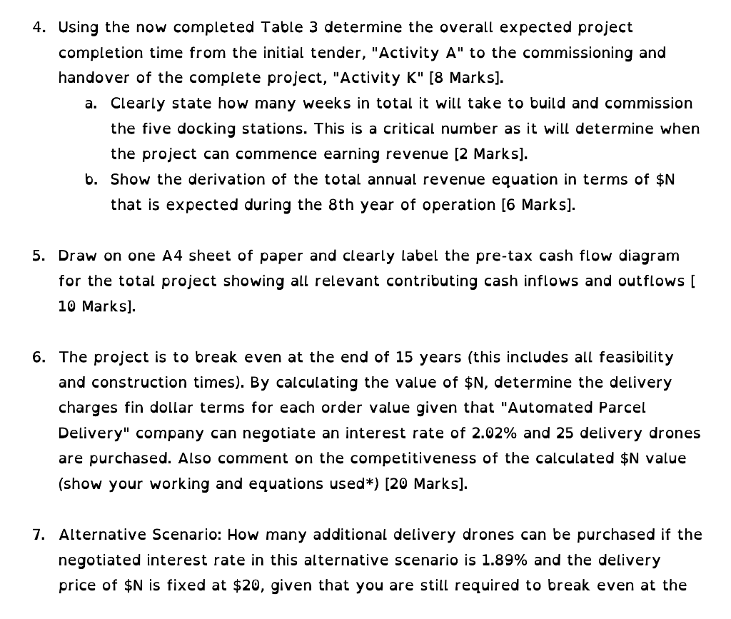 TBD = 35 weeks Activity Weeks* A 35 B 25 C 16 D