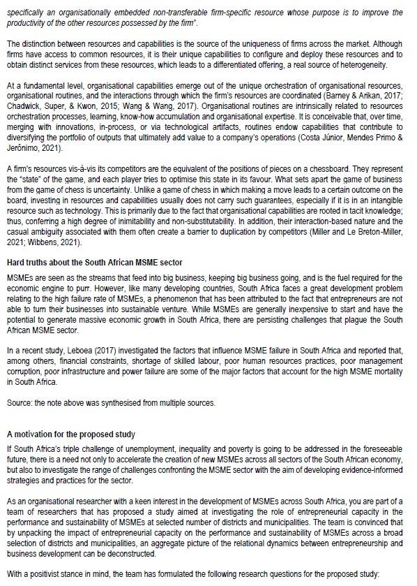 QUESTION 1 (25 Marks) 1.1 Using a district or