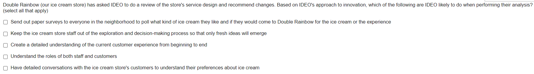 Double Rainbow (our ice cream store) has asked