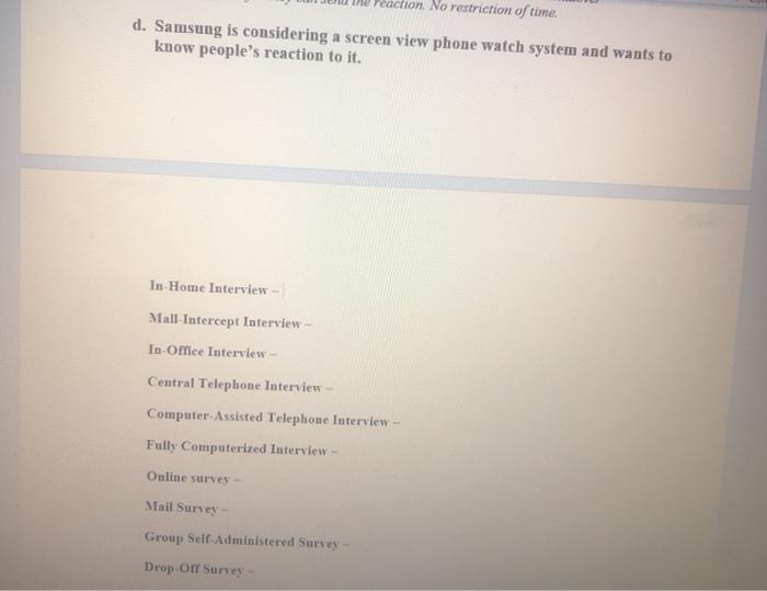 Sales d. Samsung is considering a screen view