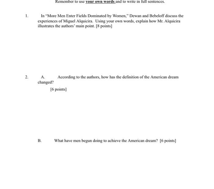 Response me all question the answer. More Men