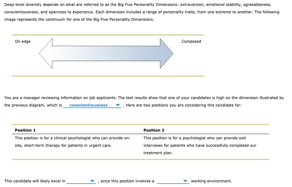 Blank 1 : Blank 2: Blank 3 : Deep-level diversity