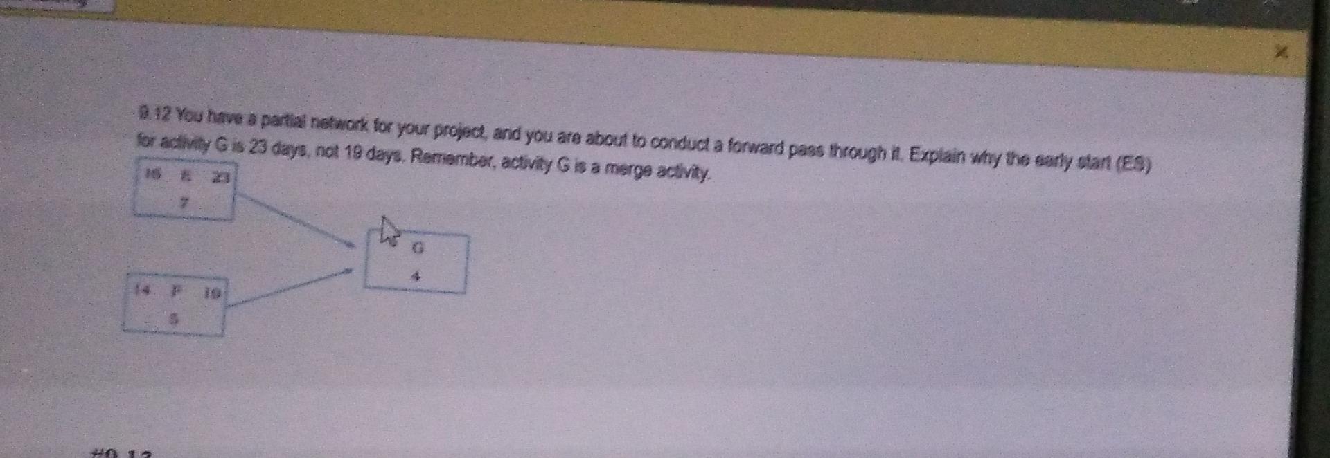 -0.12 You have a partial network for your