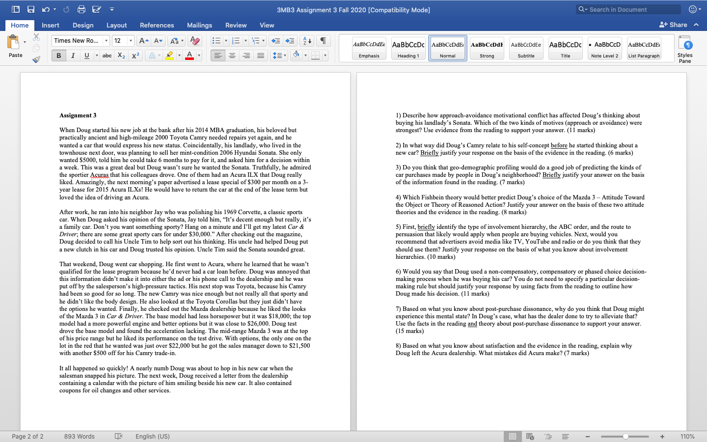 3MB3 Assignment 3 Fall 2020 [Compatibility Mode]