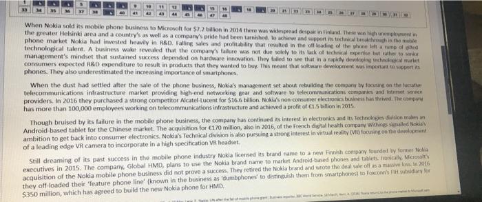 When Nokia sold its mobile phone business to