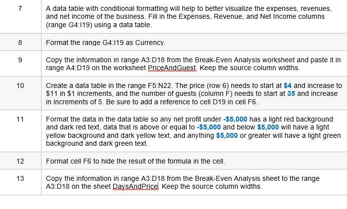 I need help with this excel spreadsheet #