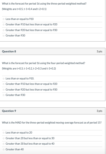 (This data will be used for Forecasting 1