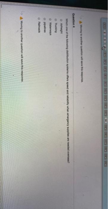 Moving to the question will save this response