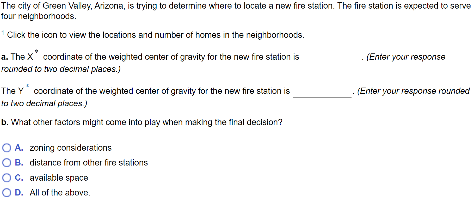 This is one question with sections; please zoom
