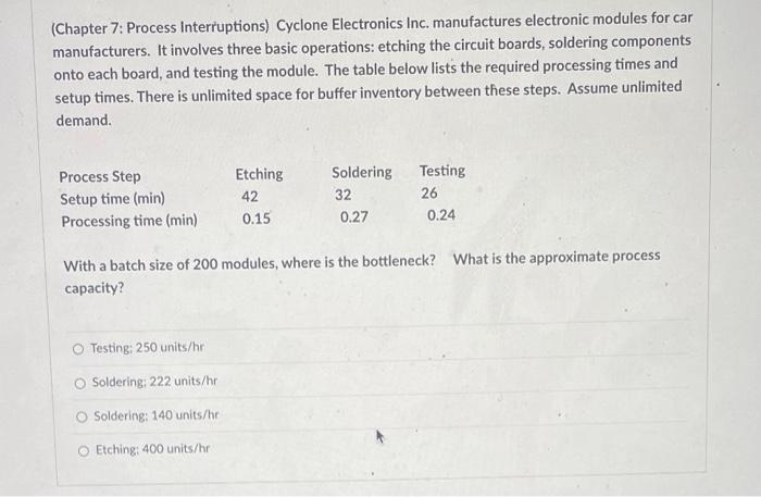 (Chapter 7: Process Interruptions) Cyclone