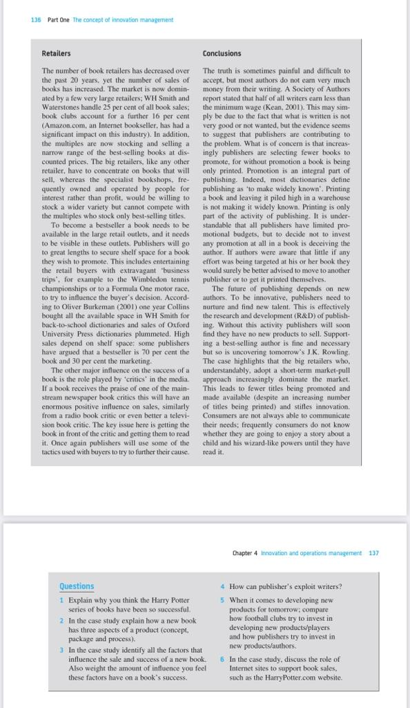 Answer 4th question ? please Case Study Novels,