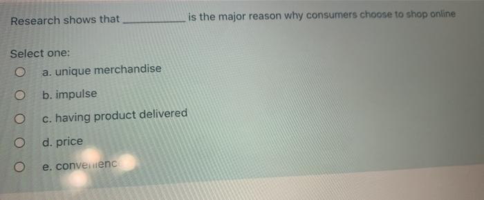 Research shows that is the major reason why