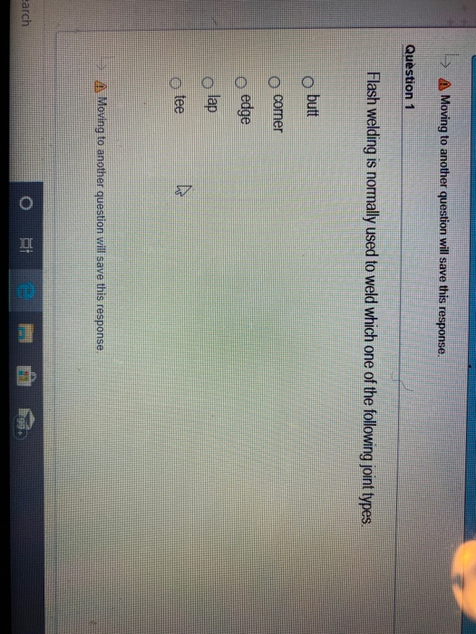 > Moving to another question will save this