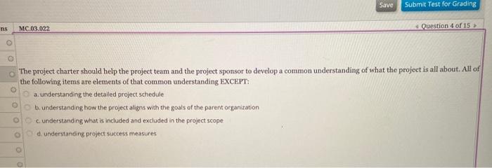 Save Submit Test for Grading ns MC.03.022