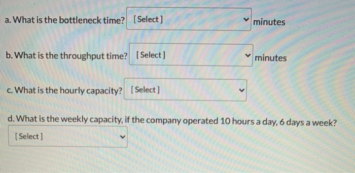 Consider the simple 3 station assembly line