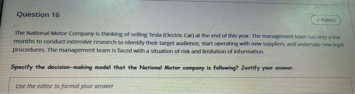 Question 13 2 Points Every year, during the last