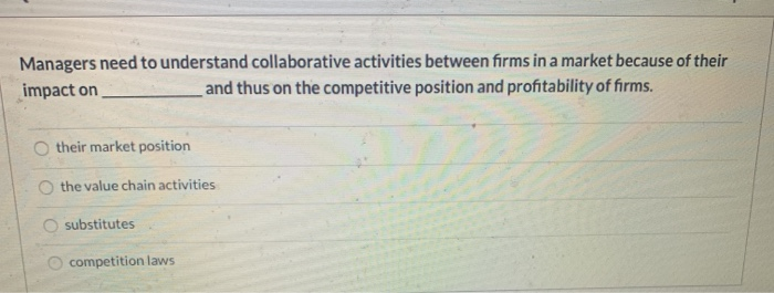 Managers need to understand collaborative