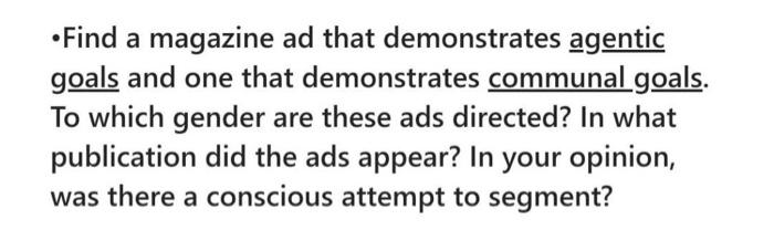 please list examples for each type Find a