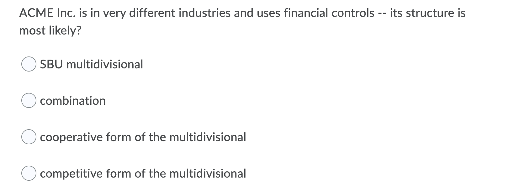 Which is true? a related constrained strategy