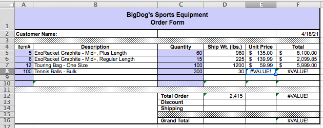 what do i need to put in the excel blocks??