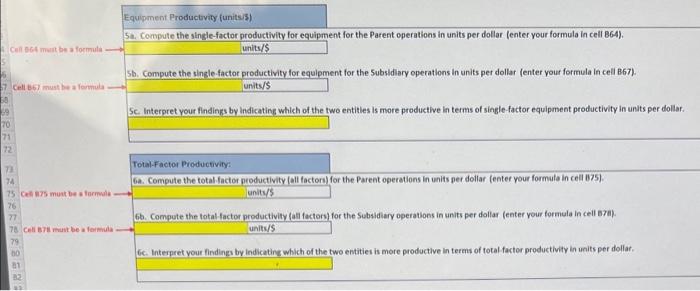 Combute the sinele-factor oroductivity for