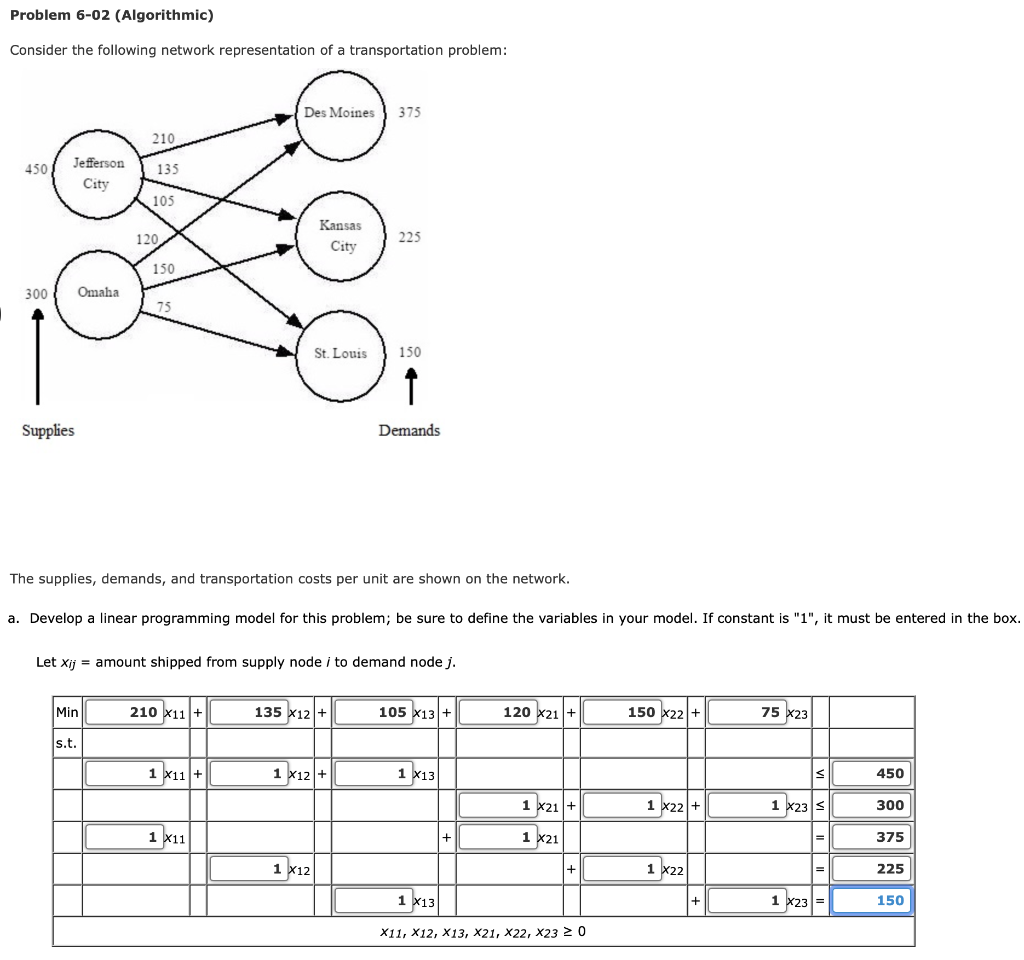 Problem 6-02 (Algorithmic) Consider the following